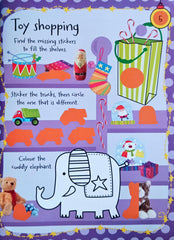 Santa's Reindeer Sticker Activity book