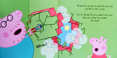 Peppa Daddy pig puts up a picture