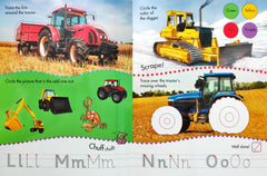 Learn To Write Tractors And Diggers( Wipe And Clean)
