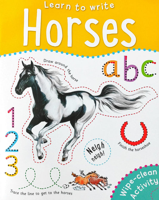 Learn To Write Horses( Wipe And Clean)