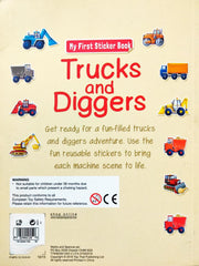 My First Sticker Book Trucks And Diggers