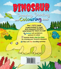 Dinosaur Drawing Doodling and Colouring Book
