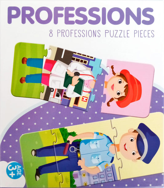 Professions Puzzle (8 Transports Puzzle Pieces)
