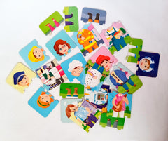 Professions Puzzle (8 Transports Puzzle Pieces)