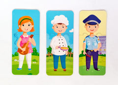 Professions Puzzle (8 Transports Puzzle Pieces)