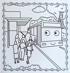 Awesome vehicles colouring book