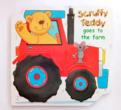 Scruffy Teddy goes to the farm