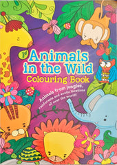 Animals in the Wild Colouring Book
