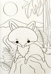 Animals in the Wild Colouring Book
