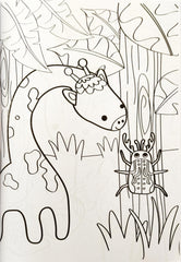 Animals in the Wild Colouring Book