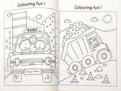 Noisy Wheels Colouring and Activity Book