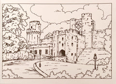 Traditional Doodle Famous Castles and Houses