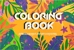 Colouring Book Stress Relief Adult Colouring