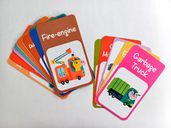 VEHICLES 30 FLASH CARDS BOX