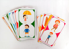 OPPOSITES 30 FLASH CARDS BOX