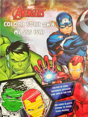 Marvel Avengers Colour Your Own Masks Pad