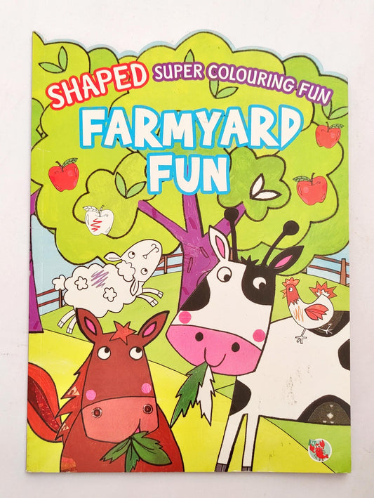 Farmyard Fun Shaped Super Colouring Fun