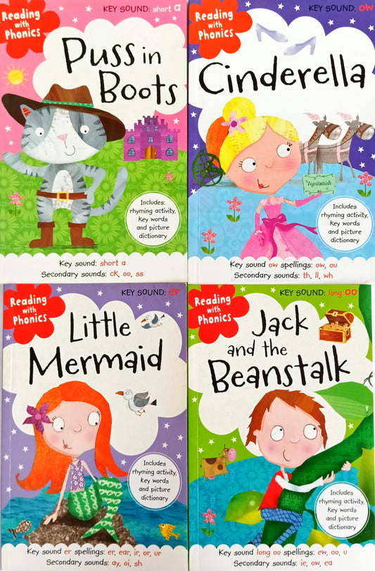 Reading With Phonics Combo 5 (4 Books)