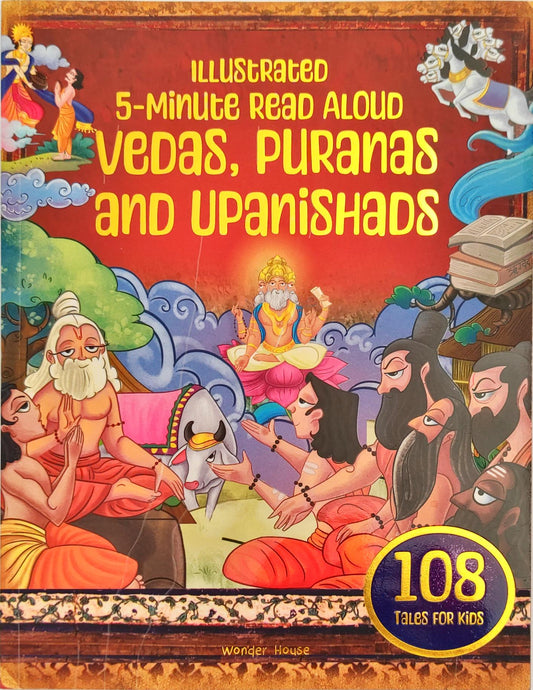 Illustrated 5 Minute Read Aloud Vedas,Puranas and Upanishads (108 Tales)