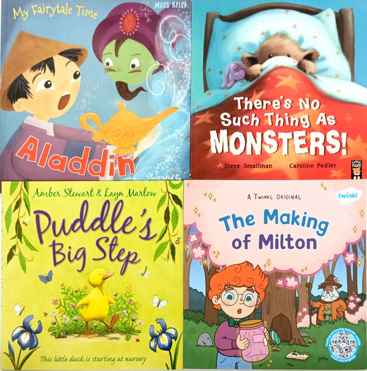 Fairy Tale & Fun Picture Book Set, Age 3+ (4 Books)