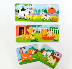At the Farm (8 Animal Family Puzzle)