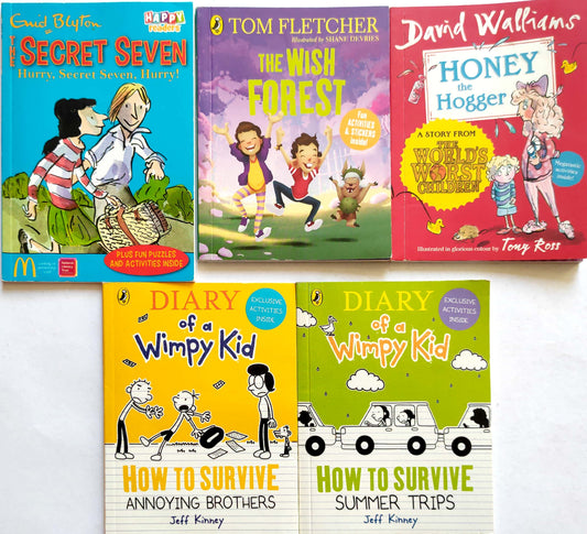 Chapter Books with Activities Set, Age 6+ (5 Books/Pocket Size Book)