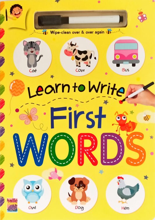 Learn to Write First Words (Wipe and Clean)