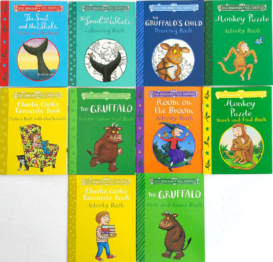 Julia Donaldson Activity Book Set, Age 3+ (10 Books/Pocket Size Book)