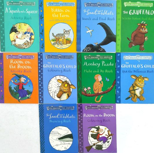Julia Donaldson Activity Book Set 2, Age 3+ (10 Books/Pocket Size Book)
