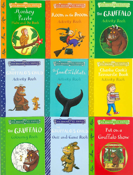 Julia Donaldson Activity Book Set 3, Age 3+ (9 Books/Pocket Size book)