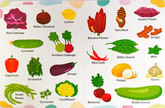 Learning My First Fruits and Vegetables Board Book