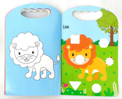 Jungle Animals Colouring & Sticker Book