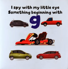 I spy book for Toddlers Transport Vehicles and Things that go