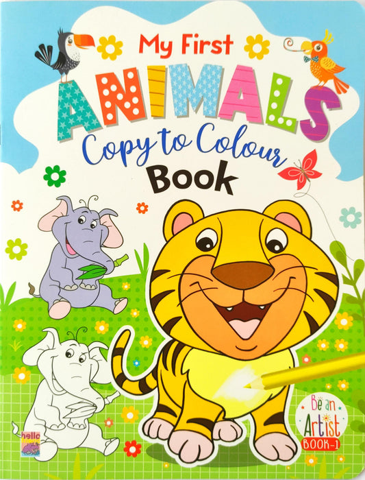 My First Animals Copy to Colour Book