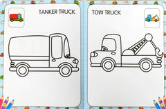 My First Vehicles Copy to colour Book