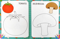 My First Vegetables Copy to Colour Book