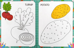 My First Vegetables Copy to Colour Book