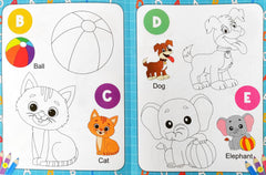 My First Alphabet Copy to Colour Book