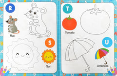 My First Alphabet Copy to Colour Book