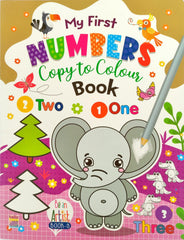 My First Numbers Copy to Colour Book