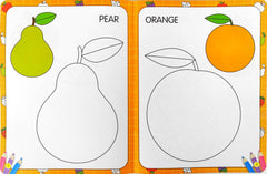 My First Fruits Copy to Colour Book