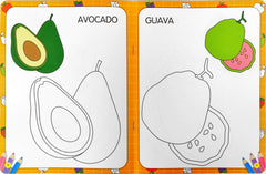 My First Fruits Copy to Colour Book