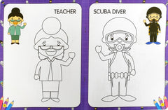 My First Professions Copy to Colour Book