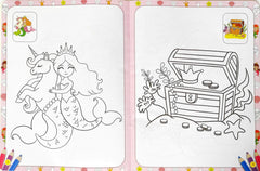 Magical Mermaids Colouring Book