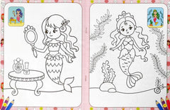 Magical Mermaids Colouring Book