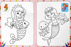 Magical Mermaids Colouring Book