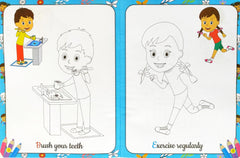 My First Good Habits Copy to Colour Book