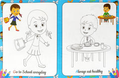 My First Good Habits Copy to Colour Book