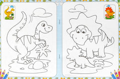 Dinosaur World Colouring Book