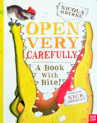 Open very carefully a book with bite!